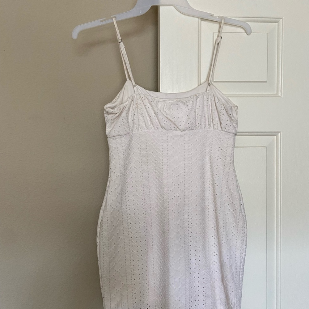 Zara White Eyelet Sundress
